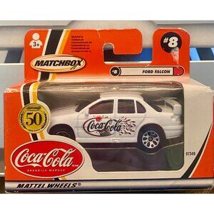 Matchbox Coca-Cola 50th Anniversary Ford Falcon #8 Die-Cast Model Car Mattel